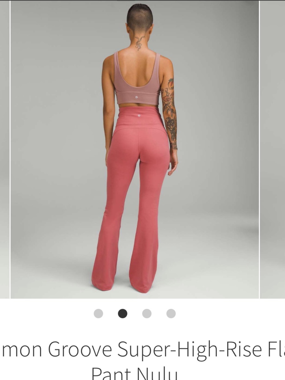 lululemon athletica Flared Groove High-Rise Pant - Dusty Rose